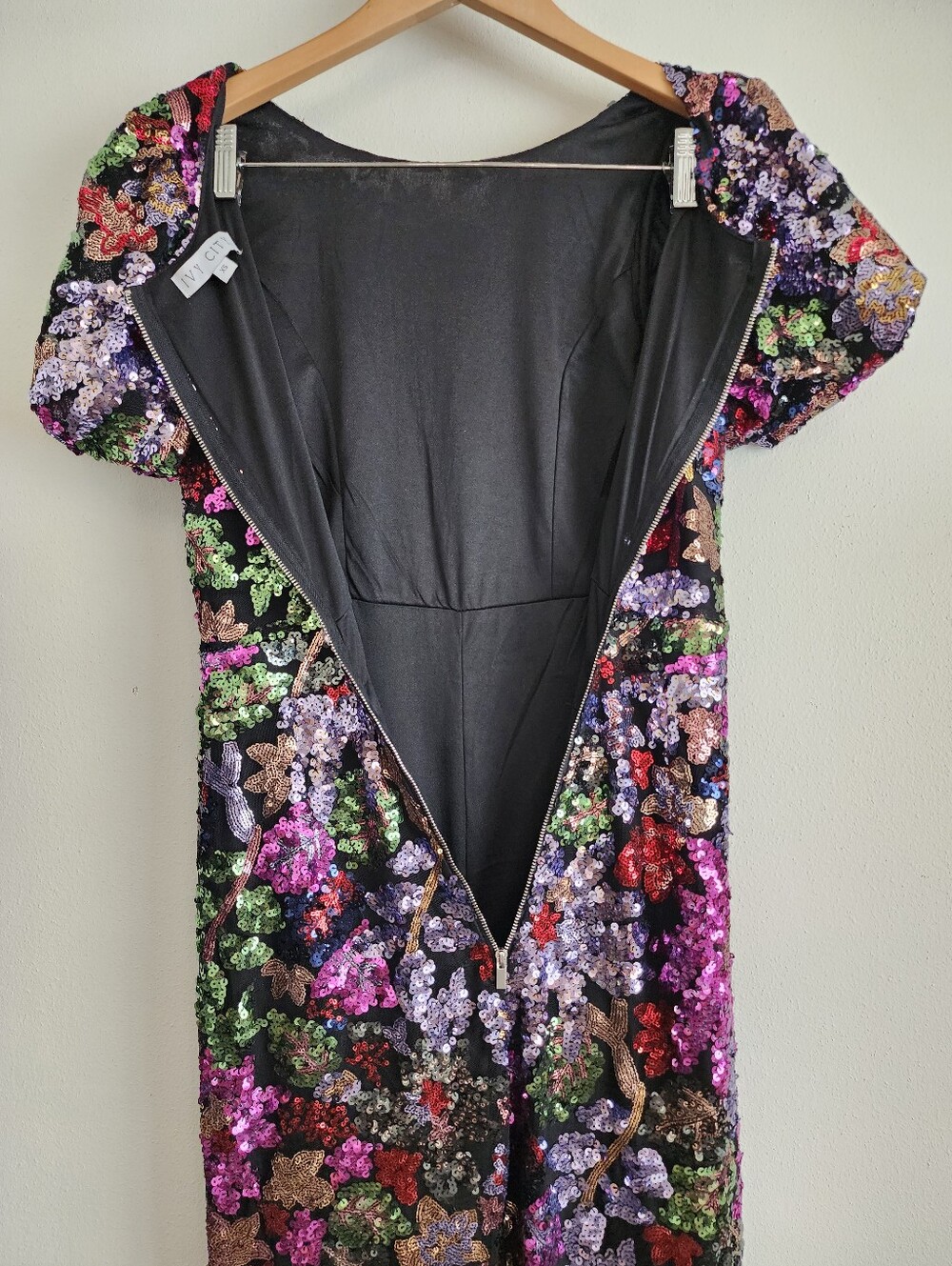 Ivy City Co. Showstopper Sequin Jumpsuit - Vibrant Multi-Color Party Jumpsuit XS - Picture 13 of 17